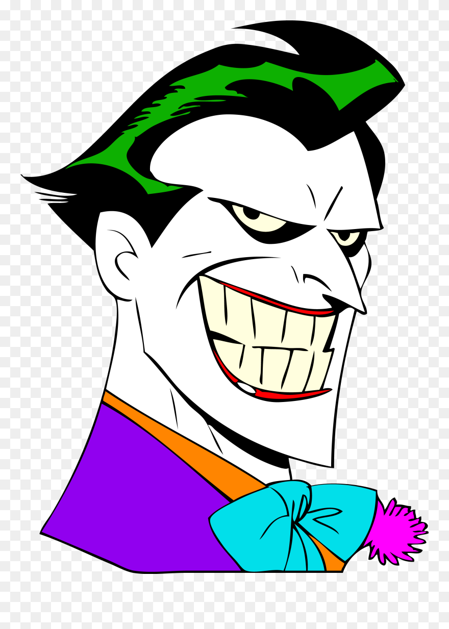 Joker Clipart Anonymous Face, Joker Anonymous Face - Joker Animated Series Drawing - Png Download