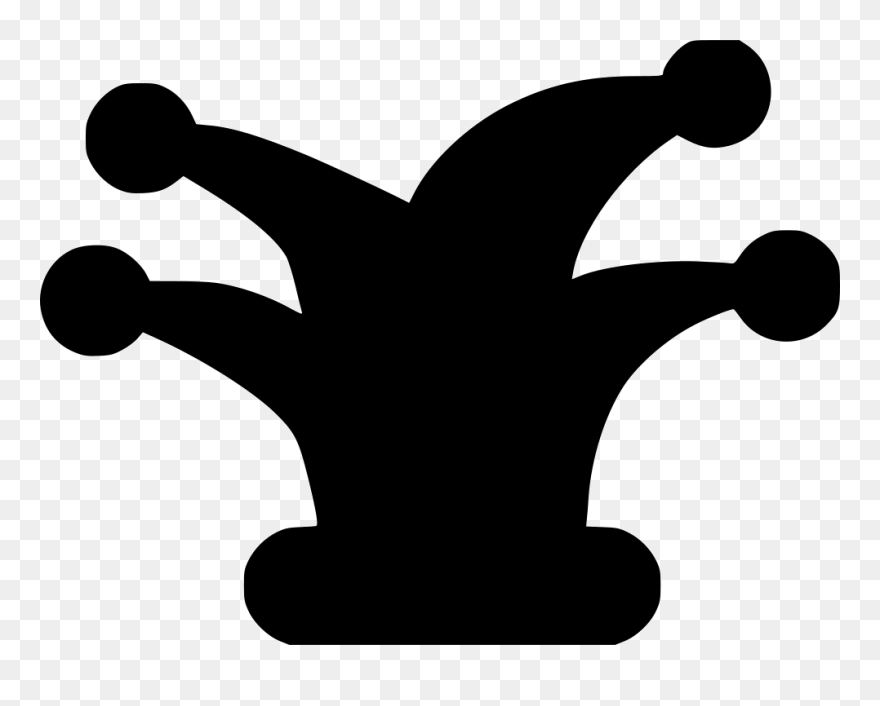 Joker Clown Computer Icons Hat Clip Art - Clipart Joker Black And White - Png Download