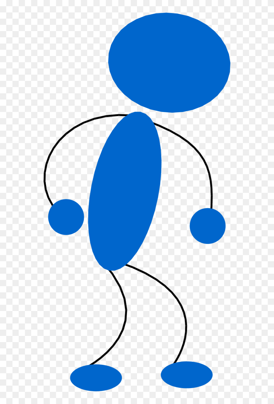 Tired Blue Man Clipart - Png Download