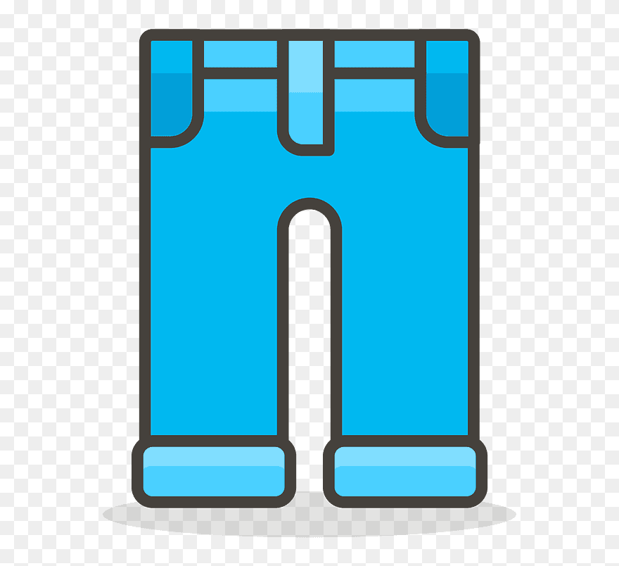 Jeans Emoji Clipart - Png Download