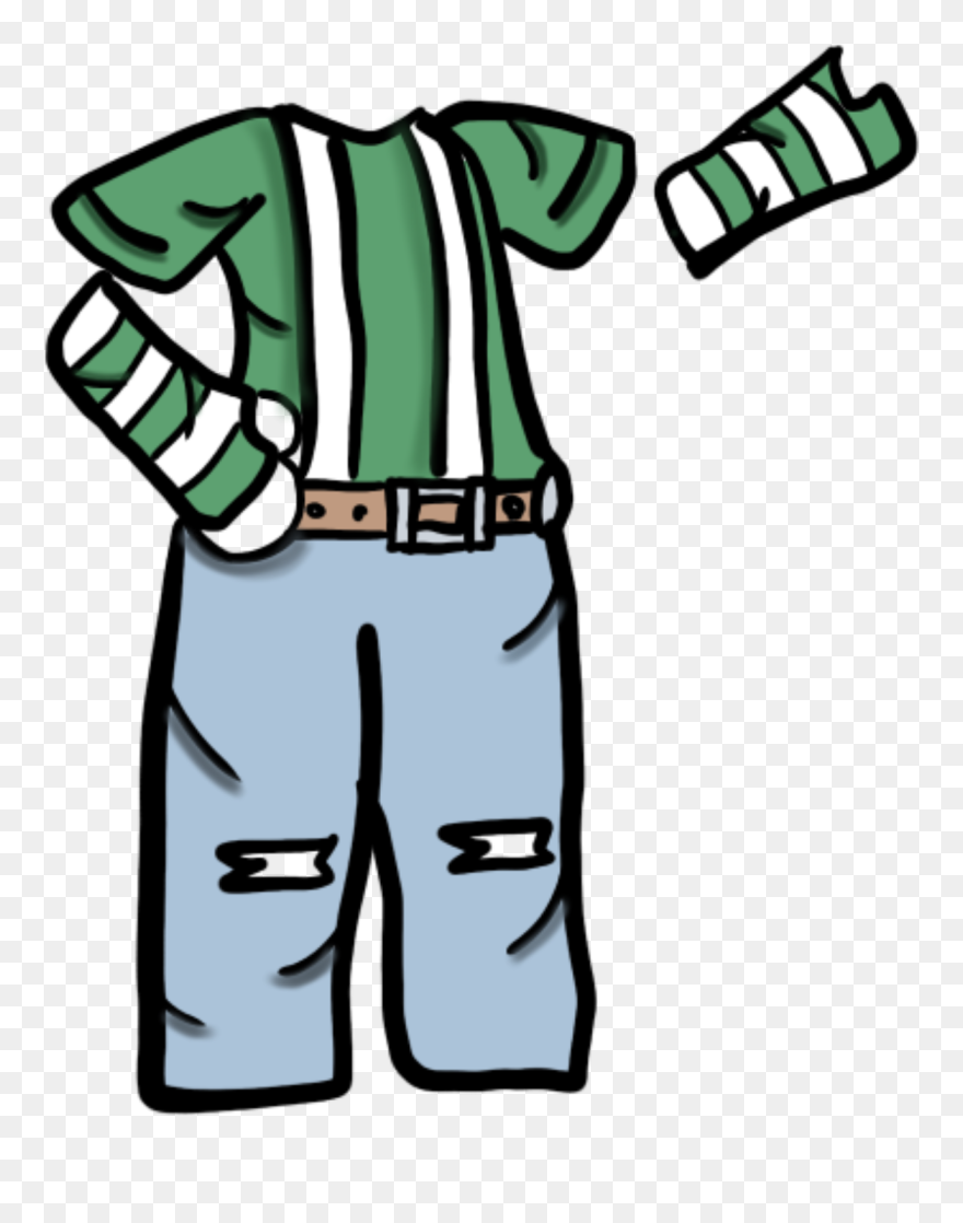 Transparent Jeans Clip Art - Suspenders In Gacha Life - Png Download