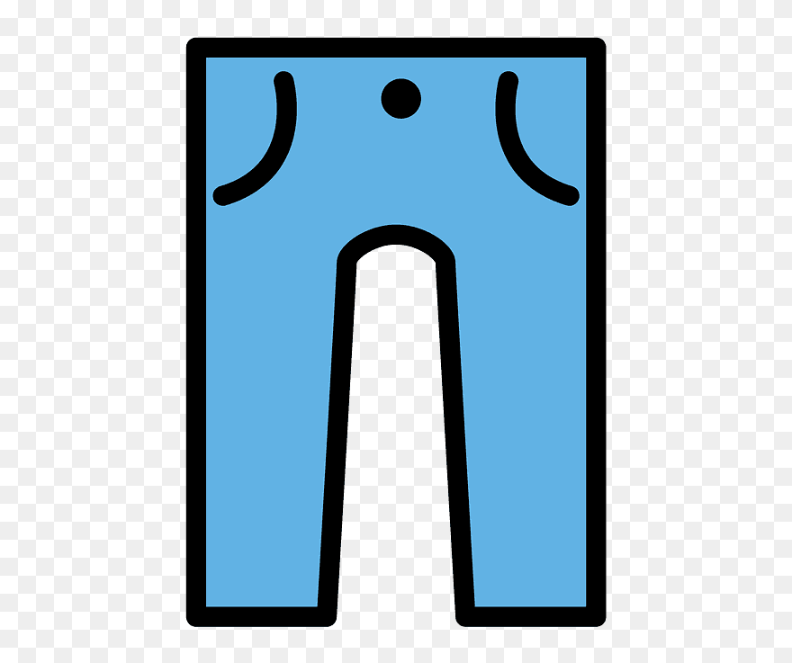 Jeans Emoji Clipart - Png Download