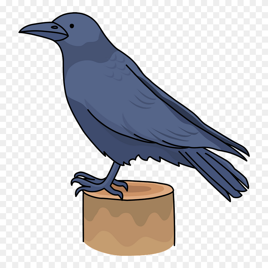 Crow Bird Clipart - Raven - Png Download