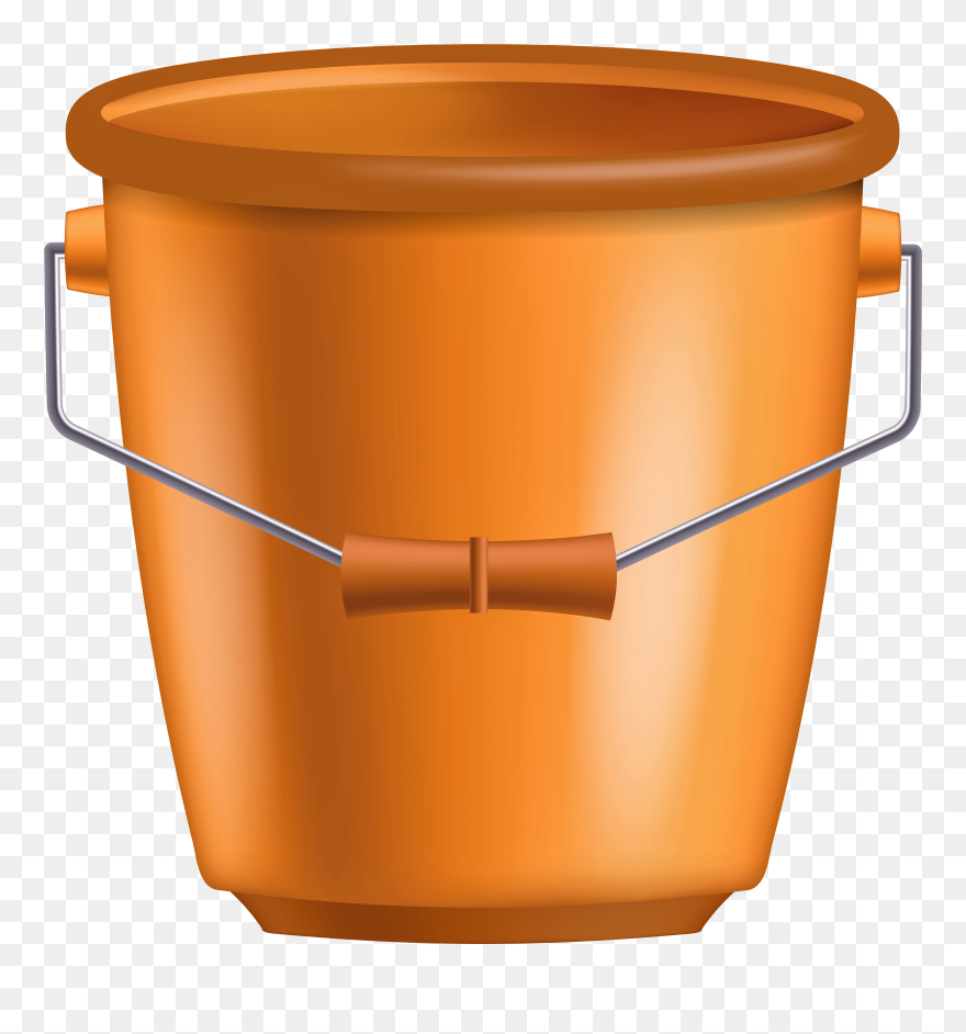 Orange Bucket Png Clipart Transparent Png