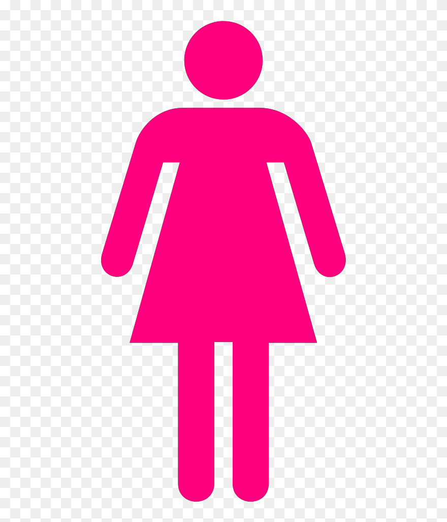 Women Clothing Blue Jeans Svg Clip Arts - Toilet Symbol Female Logo - Png Download