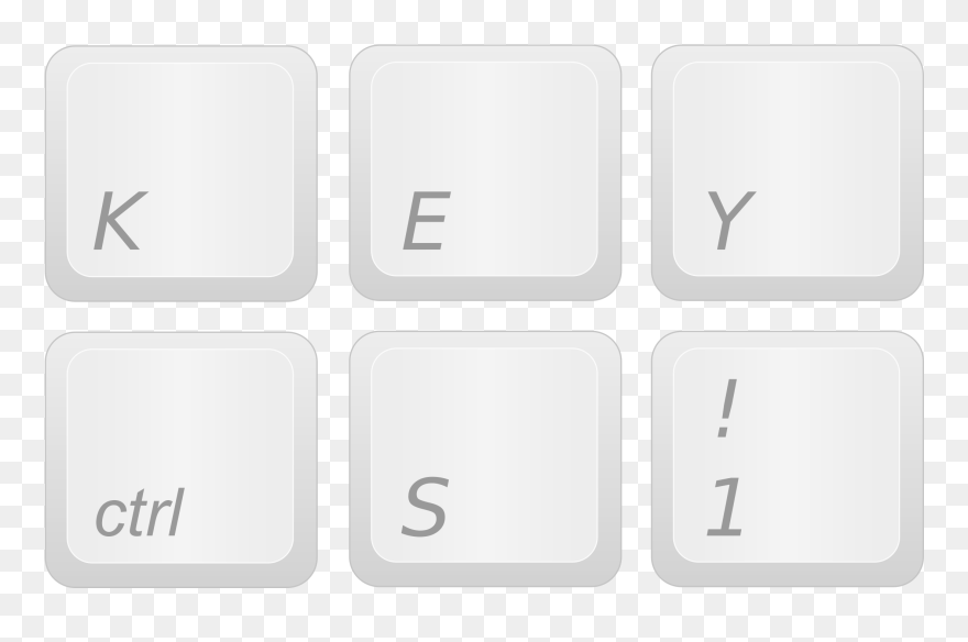 Transparent Keyboard Clipart - Keyboard Keys Clip Art - Png Download