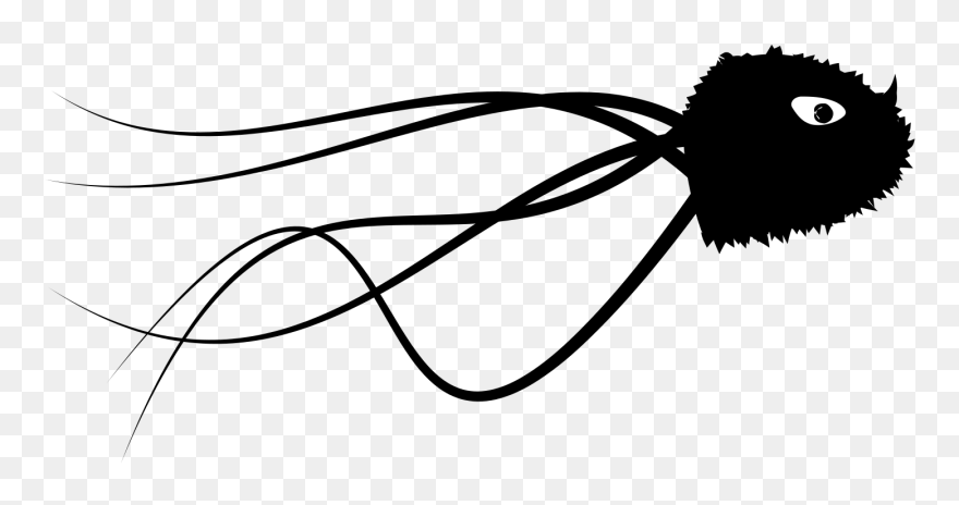 Monster Silhouette Transparent Clipart