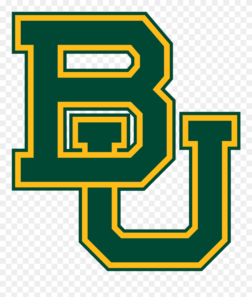 Football Stat Clipboard Clipart Jpg Black And White - Baylor Bears - Png Download