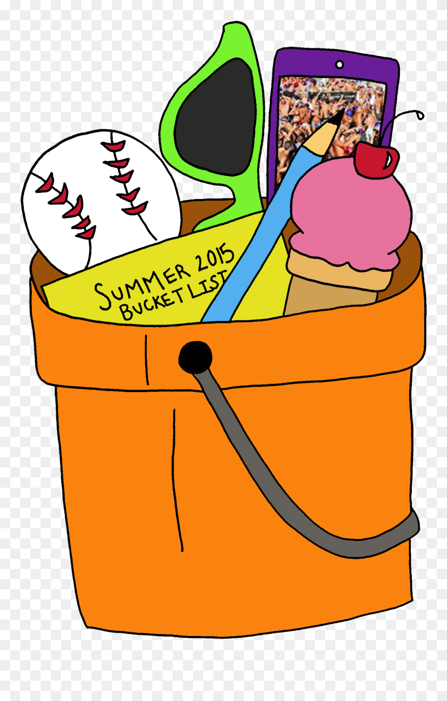 Bucket Clipart Summer - Bucket List Clipart Png Transparent Png