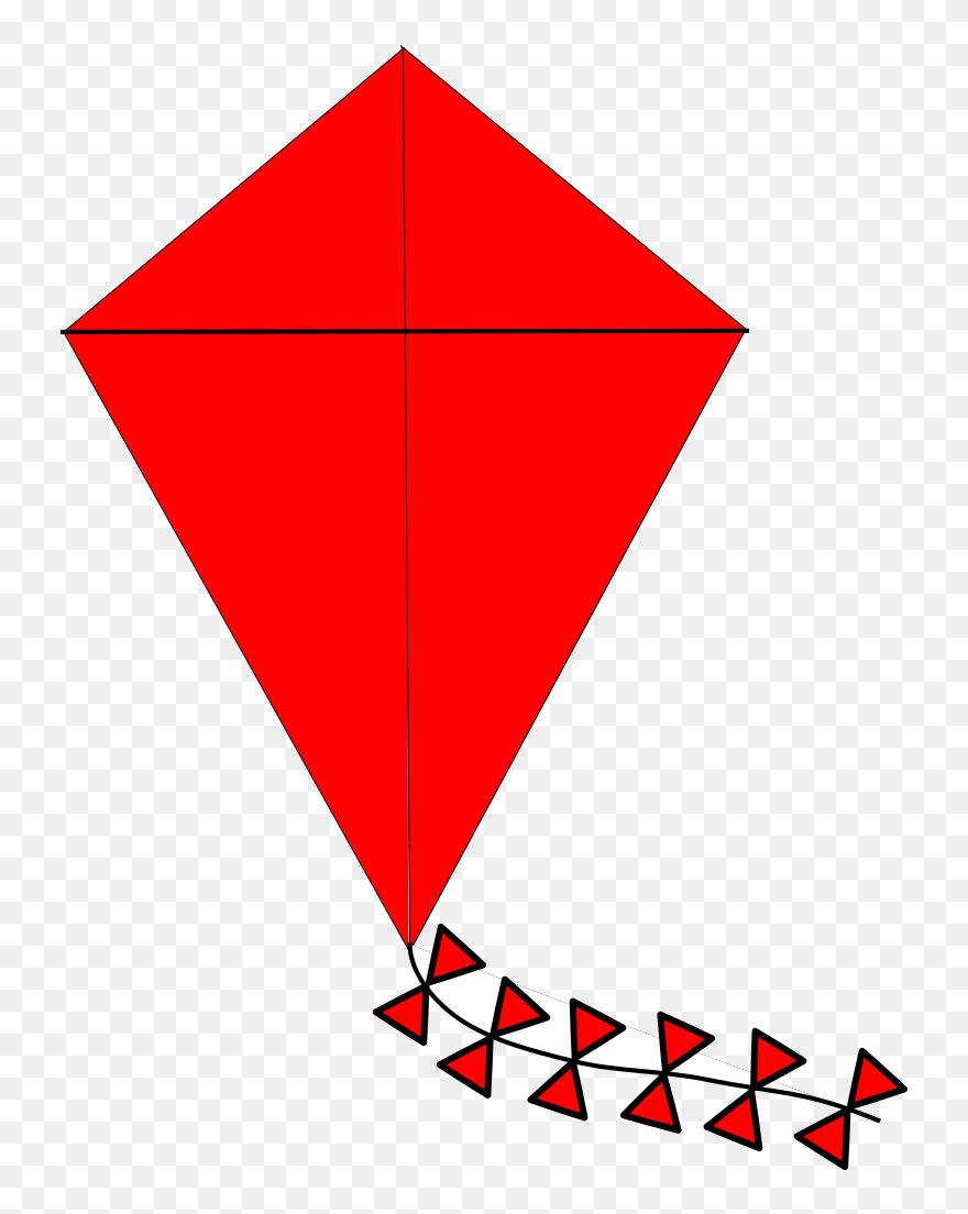 Red Kite Svg Clip Arts - Kite Clip Art - Png Download