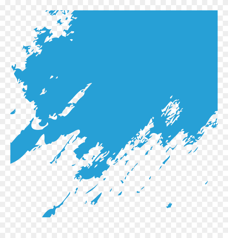 Blue Paint Brush Paintbrush Marks Free Transparent - Stroke Paint Brush Png Clipart