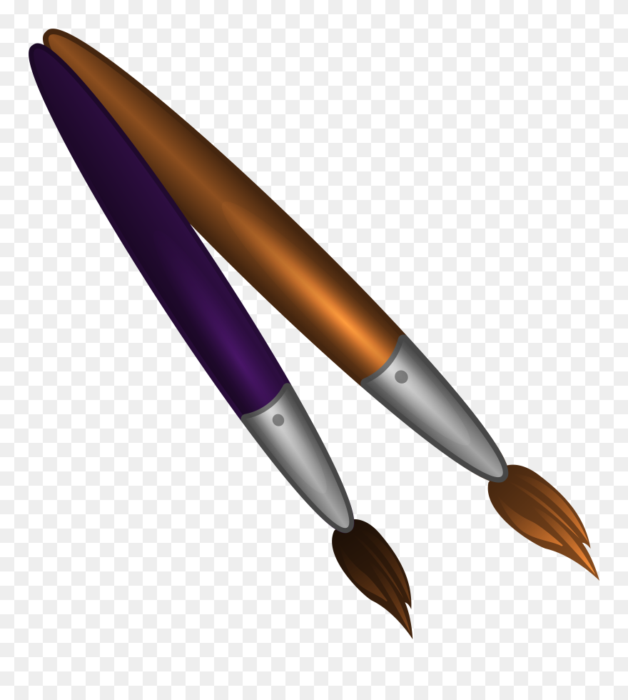Brush Clipart Paint Brush - Paint Brushes Clipart Png Transparent Png