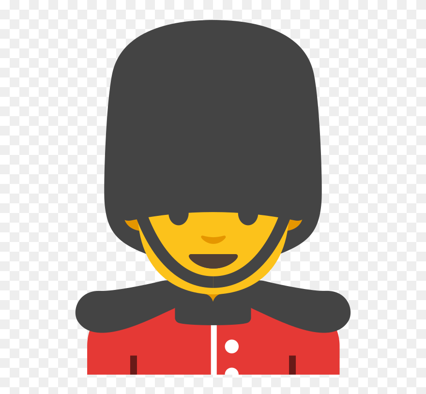England London Soldier Png - Emoji Guard Clipart