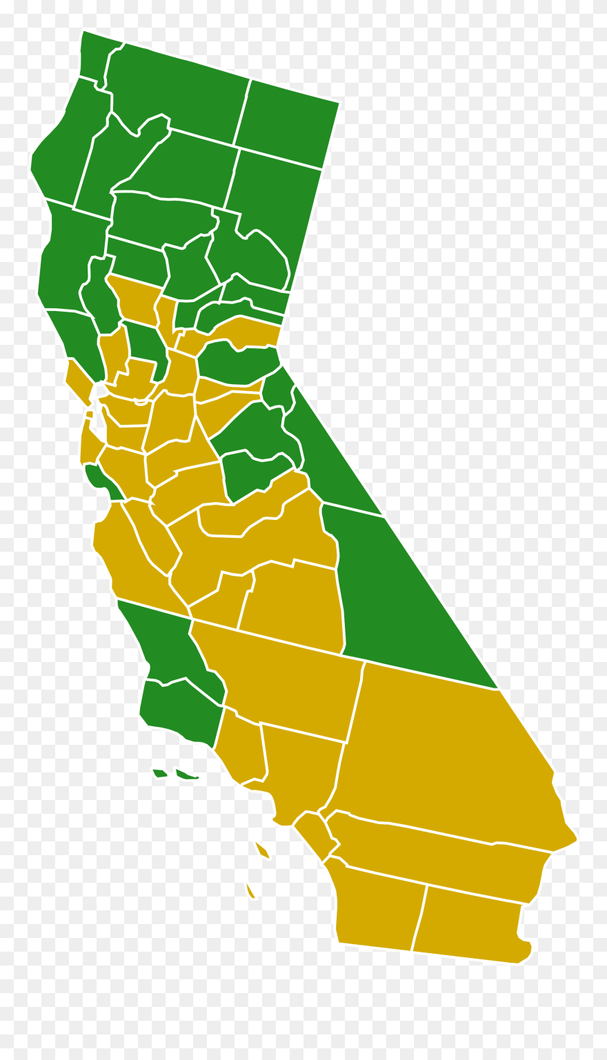 Kite Clipart Chunav - California Senate Election Results By County 2018 - Png Download