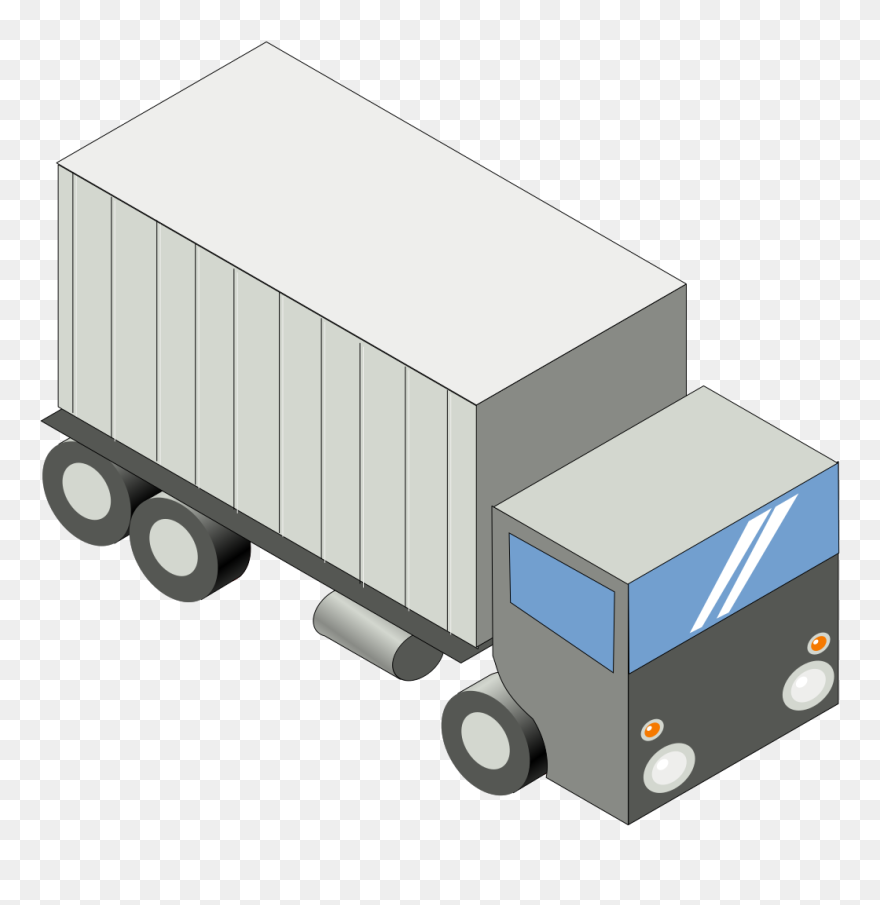 Iso Truck Svg Clip Arts - Camion Clipart - Png Download