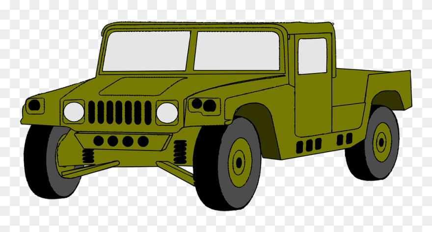 Hummer Clipart Army - Hmmwv Clip Art - Png Download