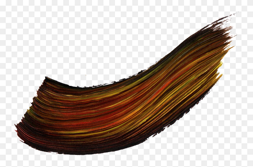 Brown Paint Brush Stroke - Wood Clipart