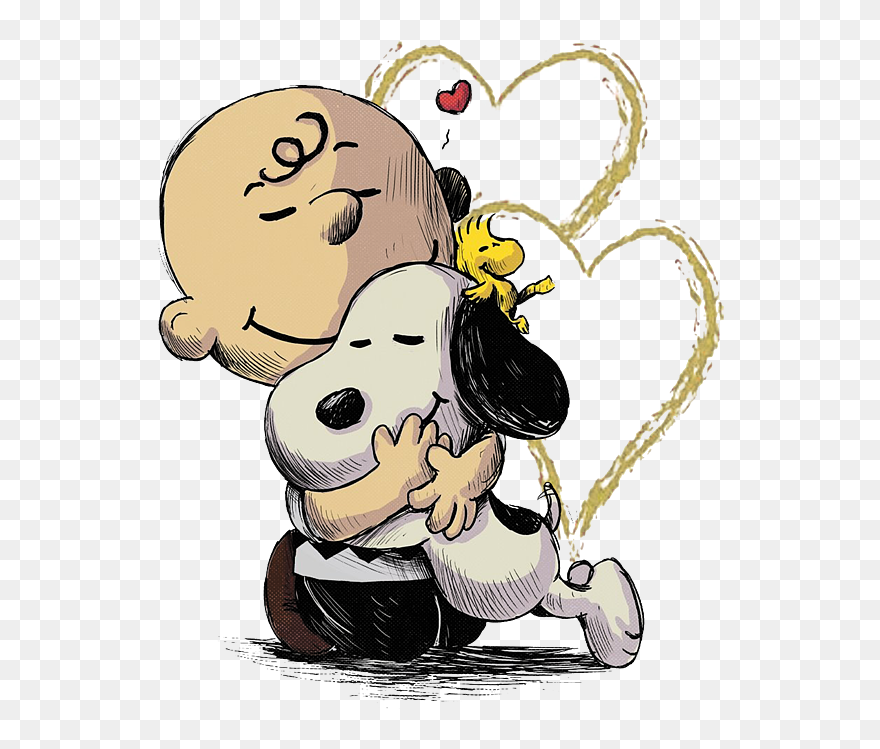 Transparent Best Friend Clip Art - Charlie Brown And Snoopy Love - Png Download