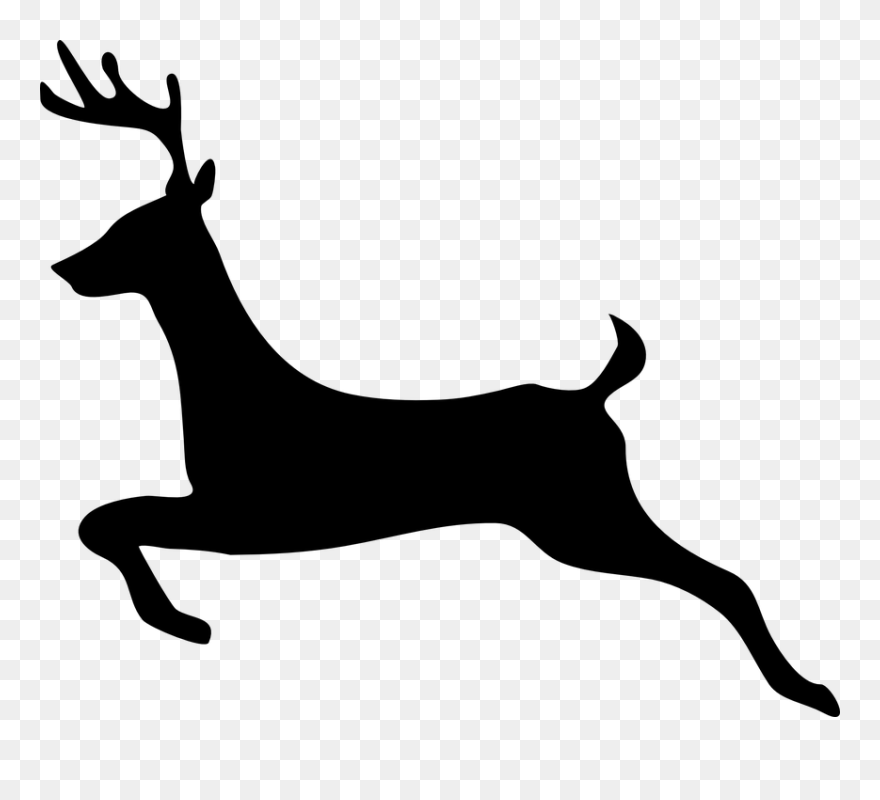 Reindeer Clipart Silhouette - Png Download