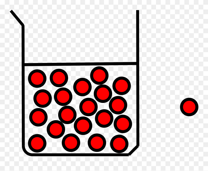 Water Molecules In A Beaker Clipart