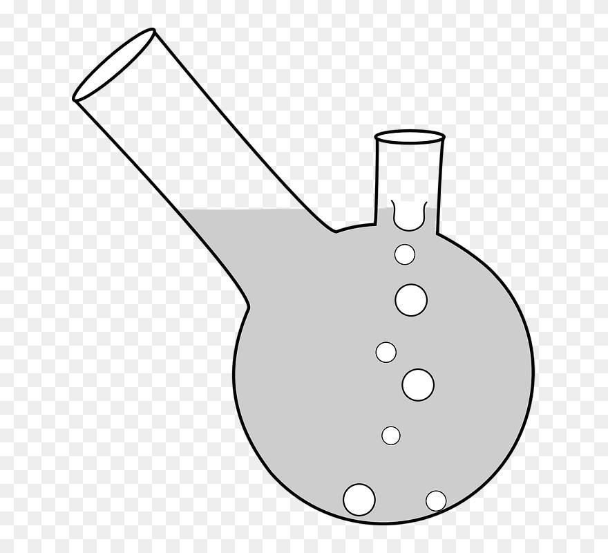 Transparent Beaker Clipart Black And White - Boiling Flask Clipart - Png Download