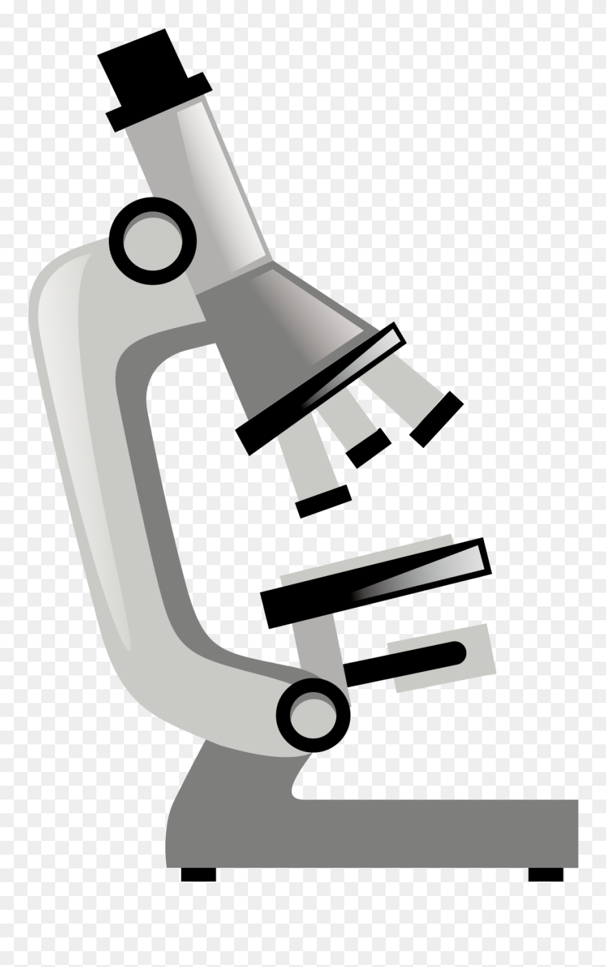 Euclidean Vector Microscope Drawing Beaker Icon - Microscope Lens Clipart - Png Download