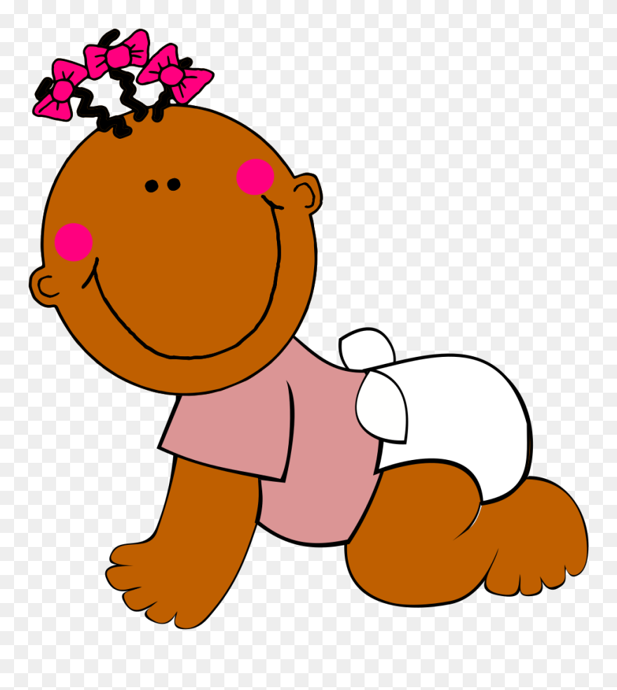 Brown Baby Crawling Png Icons - Baby Clipart Crawling Transparent Png