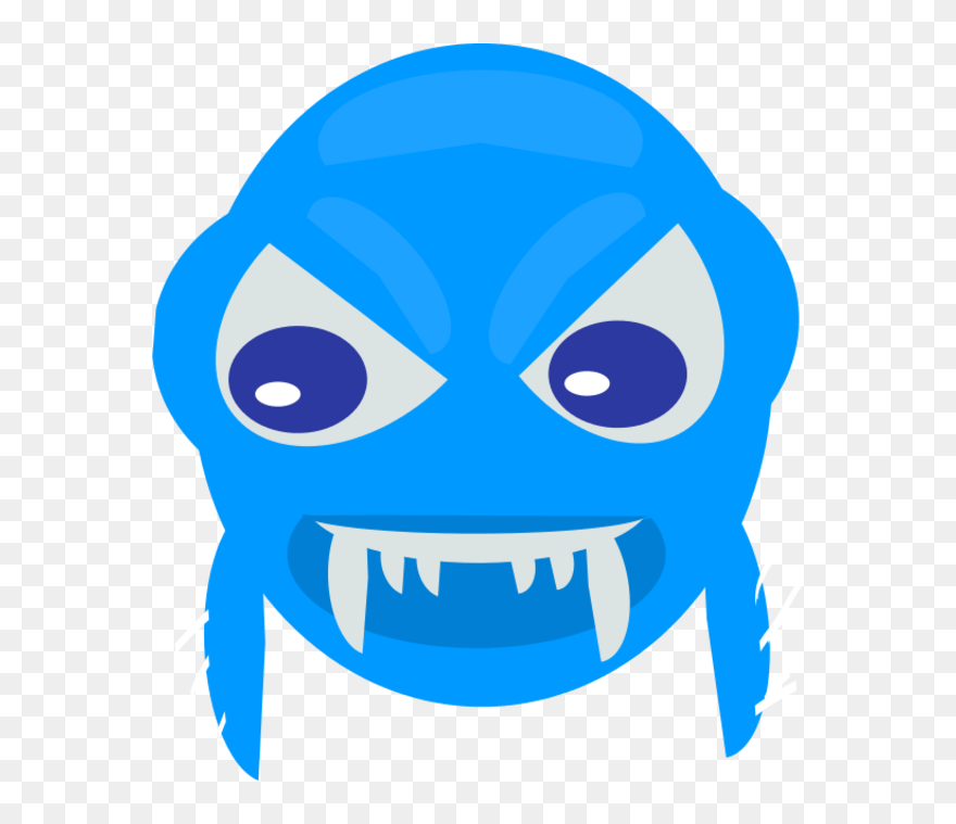 Larger Clipart Angry Fish - Clip Art - Png Download