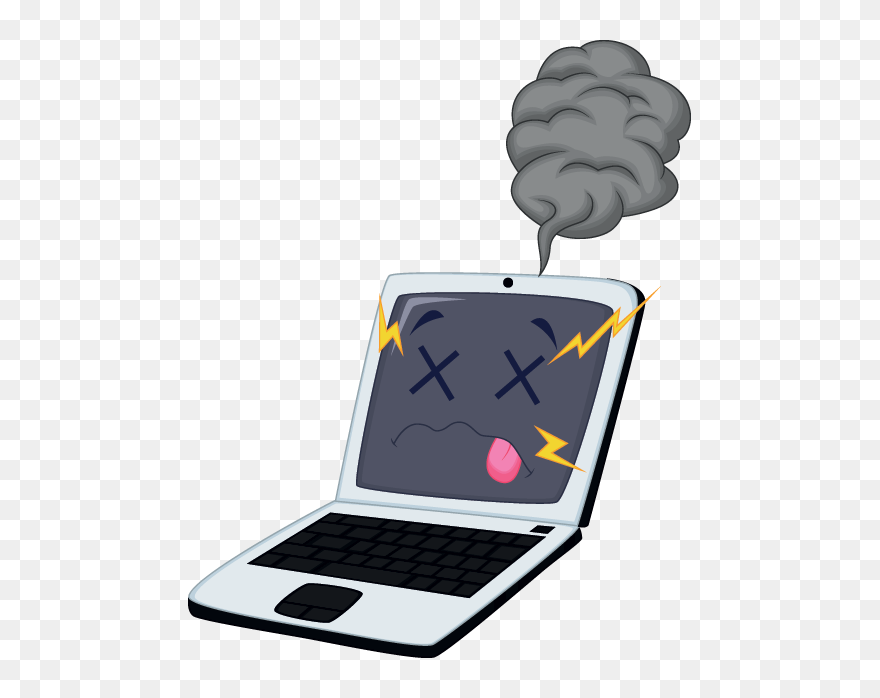 Dead Computer - Computer Worm Clipart