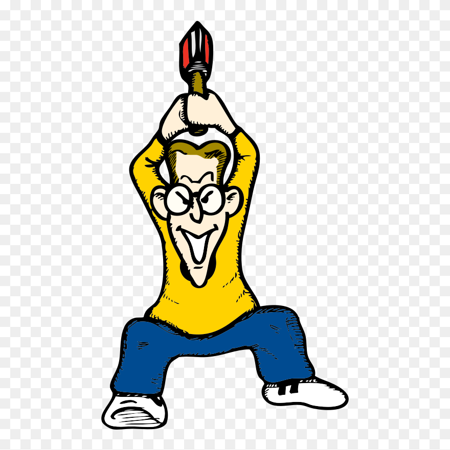 Cartoon Guy With Axe Clipart