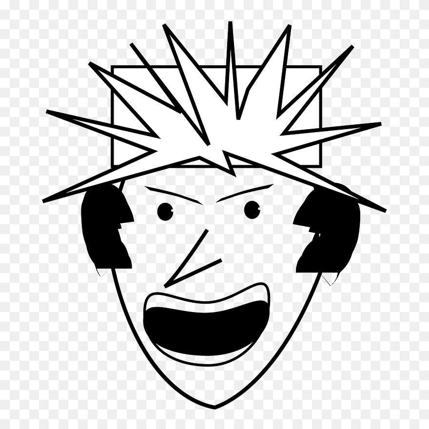 Angry Punk Dirk Struve Clipart - Angry Face Mouth Cartoon - Png Download