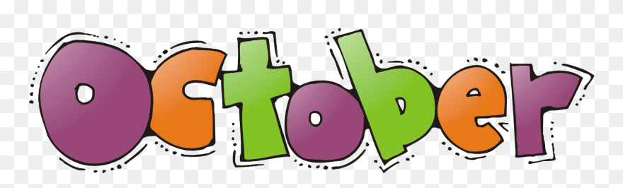 October Clip Art - Month Of October Clipart - Png Download