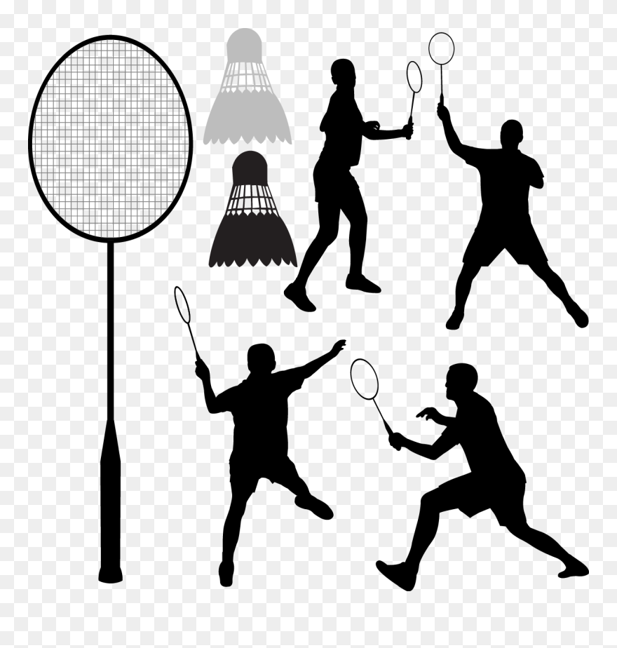 Badmintonracket Shuttlecock Clip Art - Badminton Player Badminton Icon - Png Download