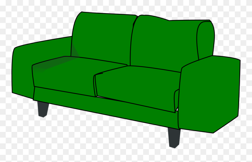 Collection Of Free Couch Drawing Single Download On - Sofa Clipart - Png Download