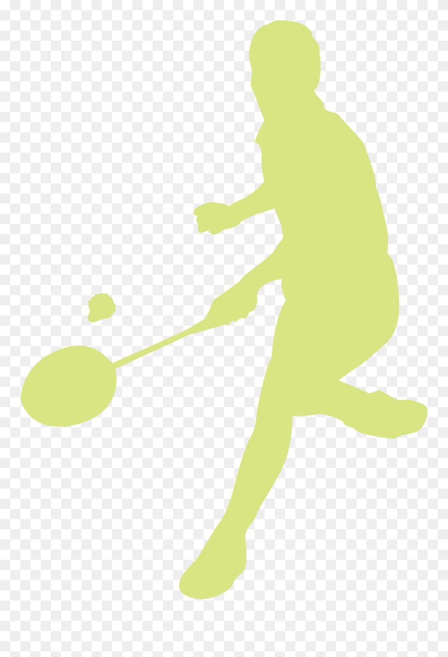 Net Badminton Cartoon - Racketlon Clipart