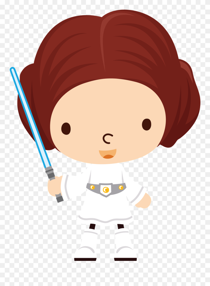 Star Wars Valentines Clipart Svg Black And White Galaxy - Cute Star Wars Clipart - Png Download