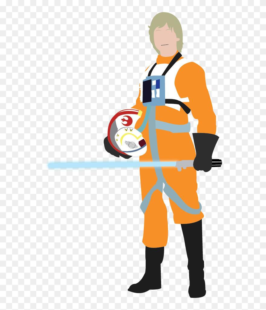 Luke Skywalker Clipart At Getdrawings - Luke Skywalker Vector - Png Download