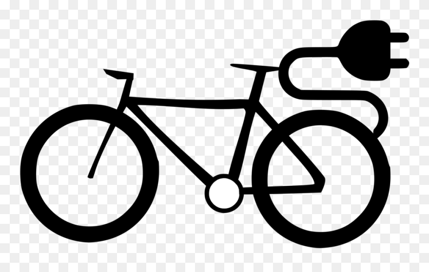 Line Art,style,cycling - Electric Cycle Clipart - Png Download