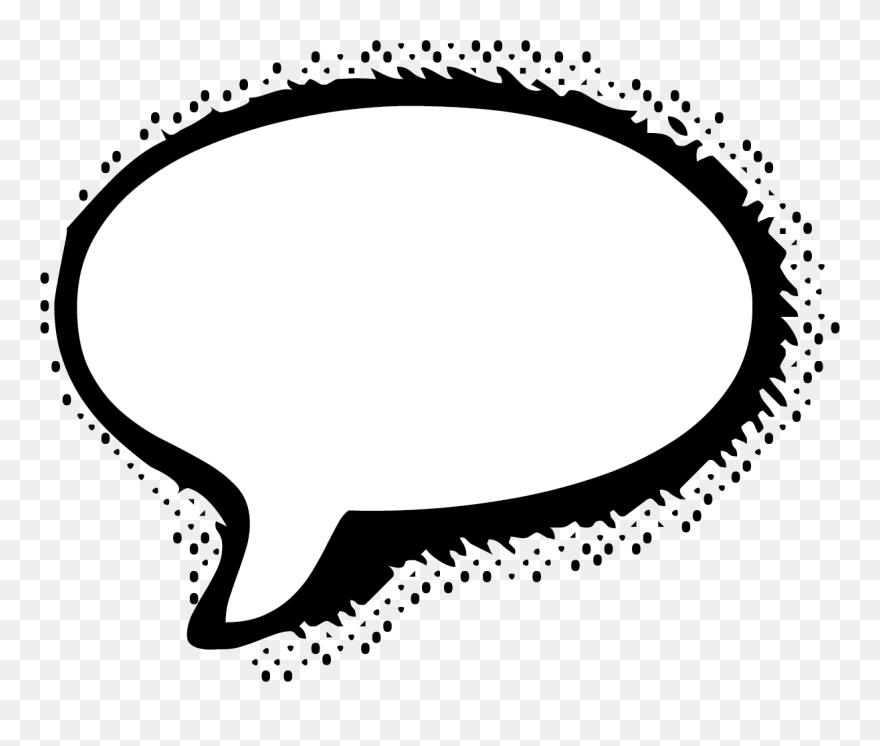Speech Balloon Comic Book Clip Art - Comic Chat Bubble Png Transparent Png