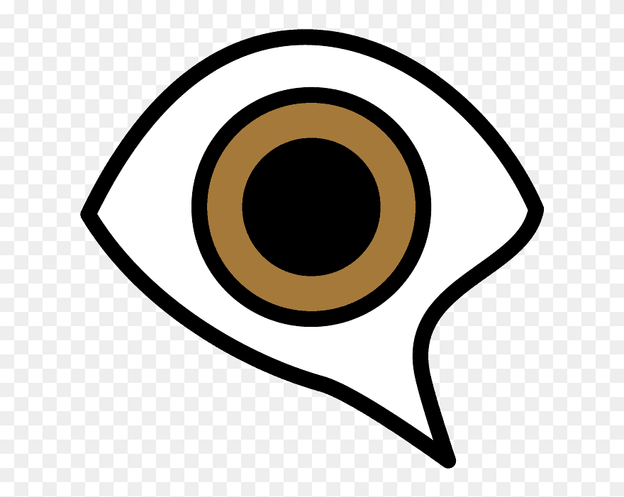 Eye In Speech Bubble Emoji Clipart - Circle - Png Download