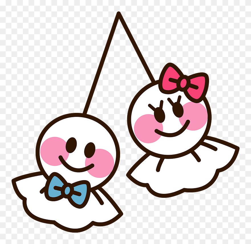 Teru Teru Bozu Doll Couple Clipart - てるてる 坊主 イラスト フリー - Png Download