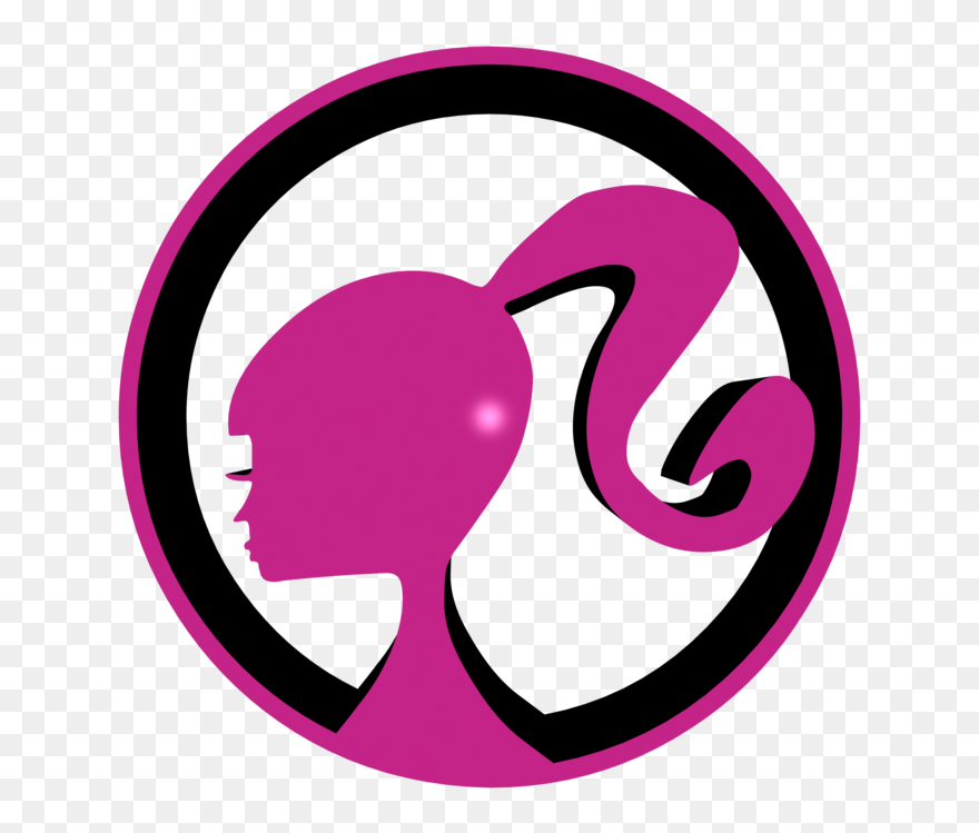 Banner Logo Collecting Doll - Barbie Head Logo Png Clipart