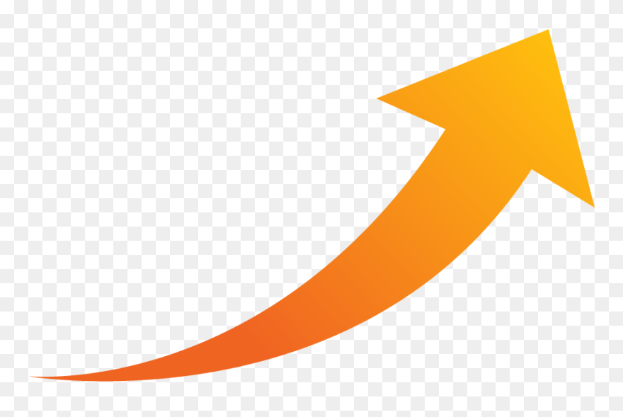 Transparent Spring Break Clipart - Curved Arrow Going Up - Png Download