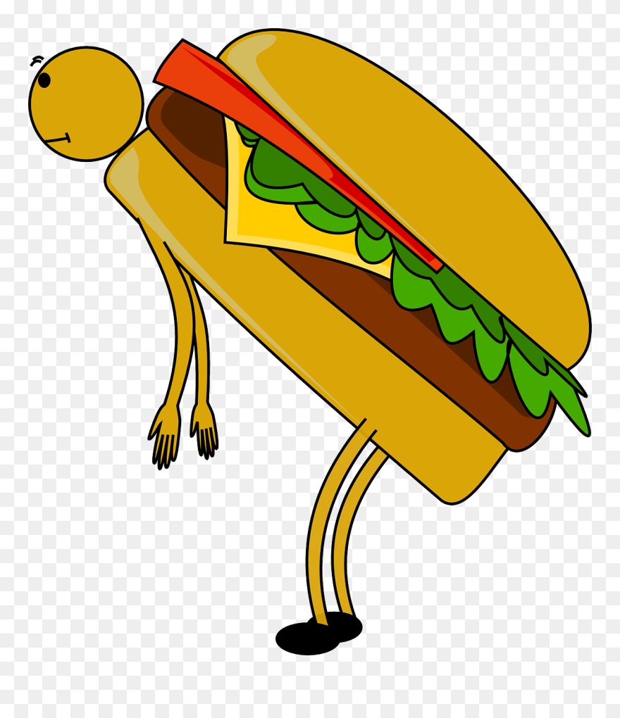 Animasi Bergerak Junk Food Clipart