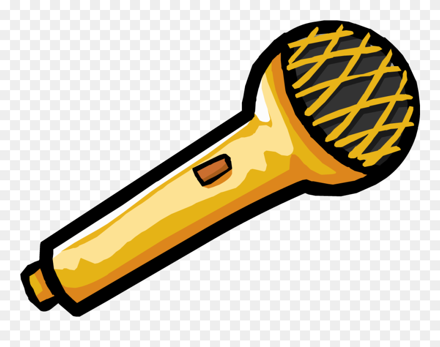 Microphone Images - Cliparts - Co - Golden Microphone Clipart - Png Download