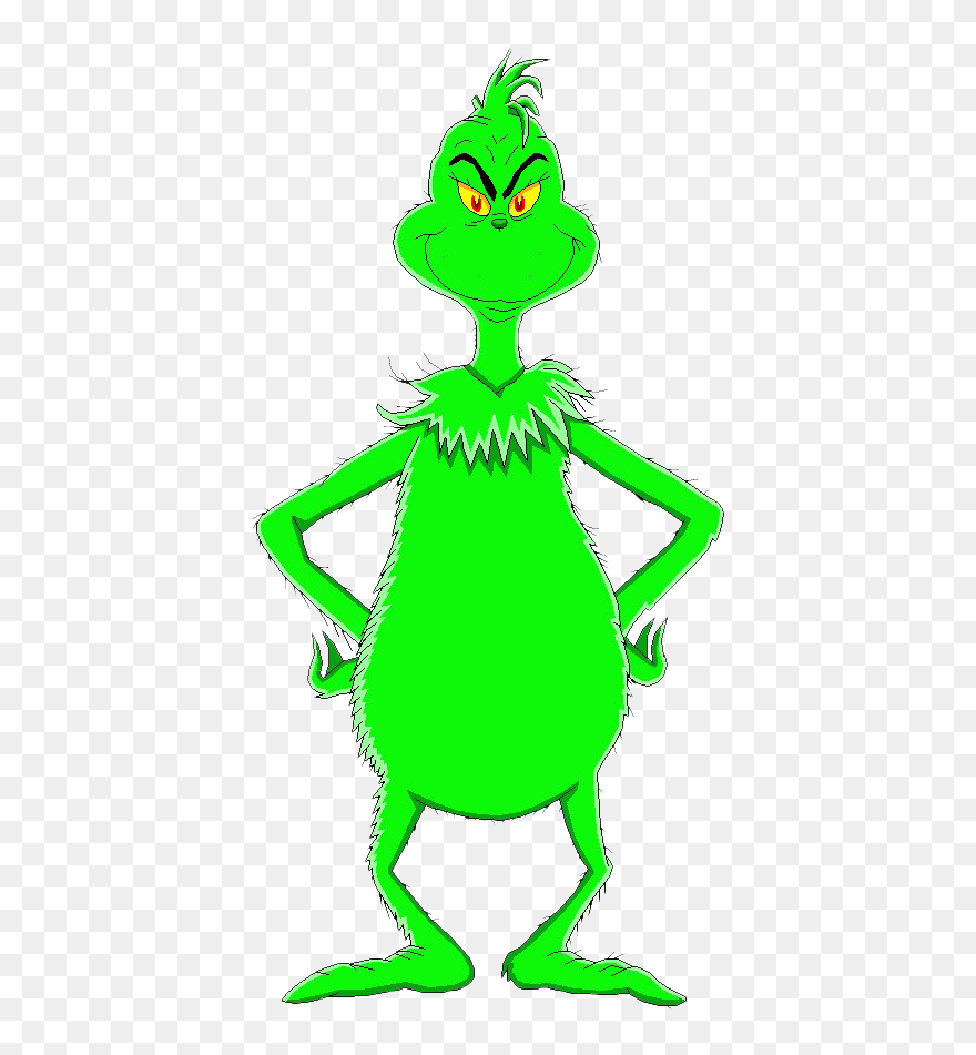 Grinch Transparent Background - Clipart Dr Seuss Grinch - Png Download