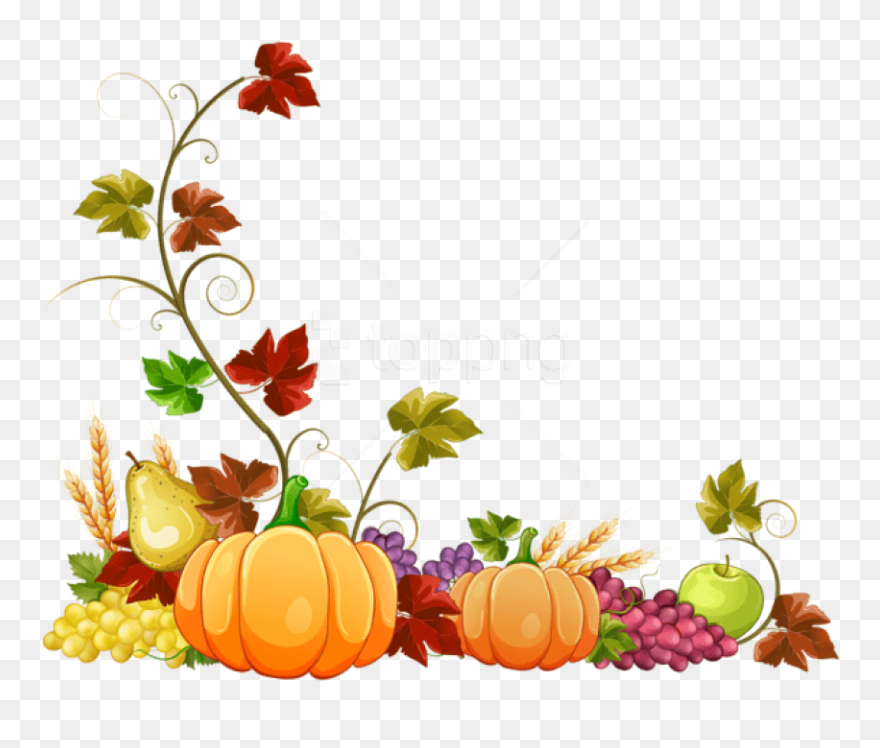 Free Png Download Autumn Pumpkin Decoration Clipart - Autumn Clip Art Transparent Png
