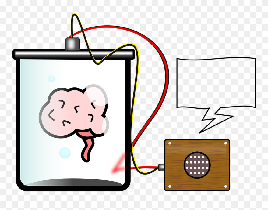 Science Clipart Jar - Brain In A Vat Transparent - Png Download