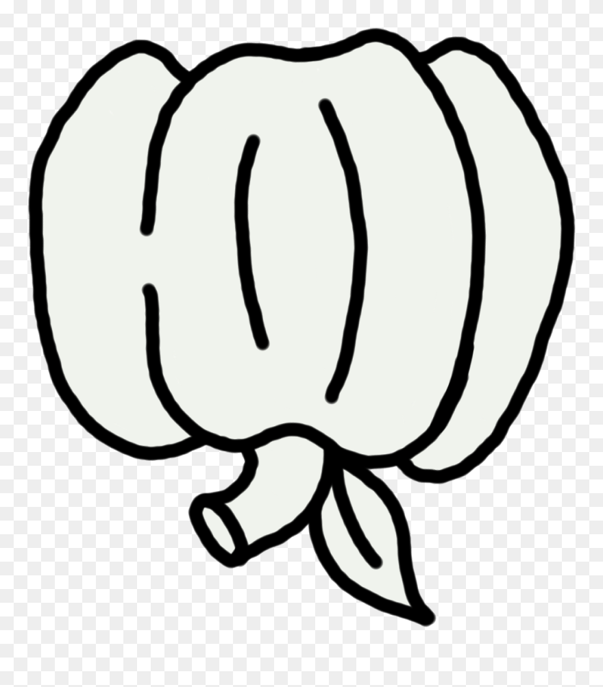 Free Black And White Pumpkin Clip Art - Png Download