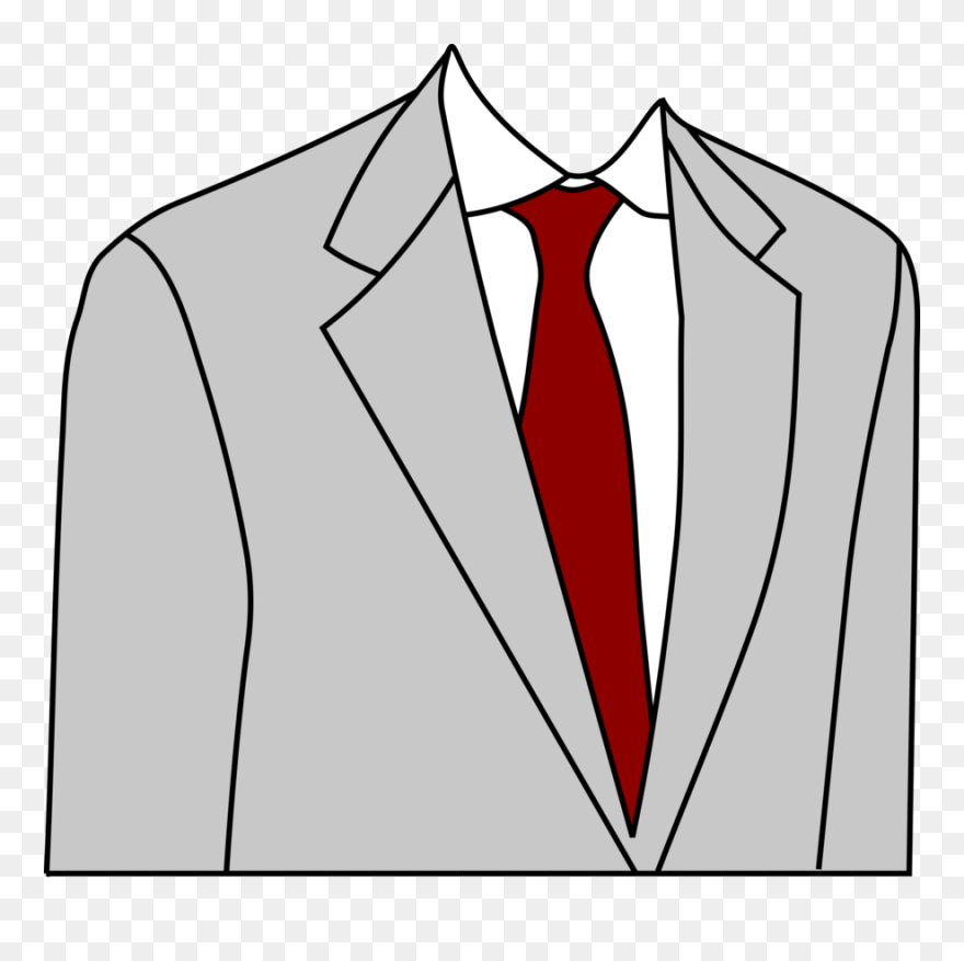 Light Grey Suit Jacket Vector Image - Mens Suit Clipart - Png Download
